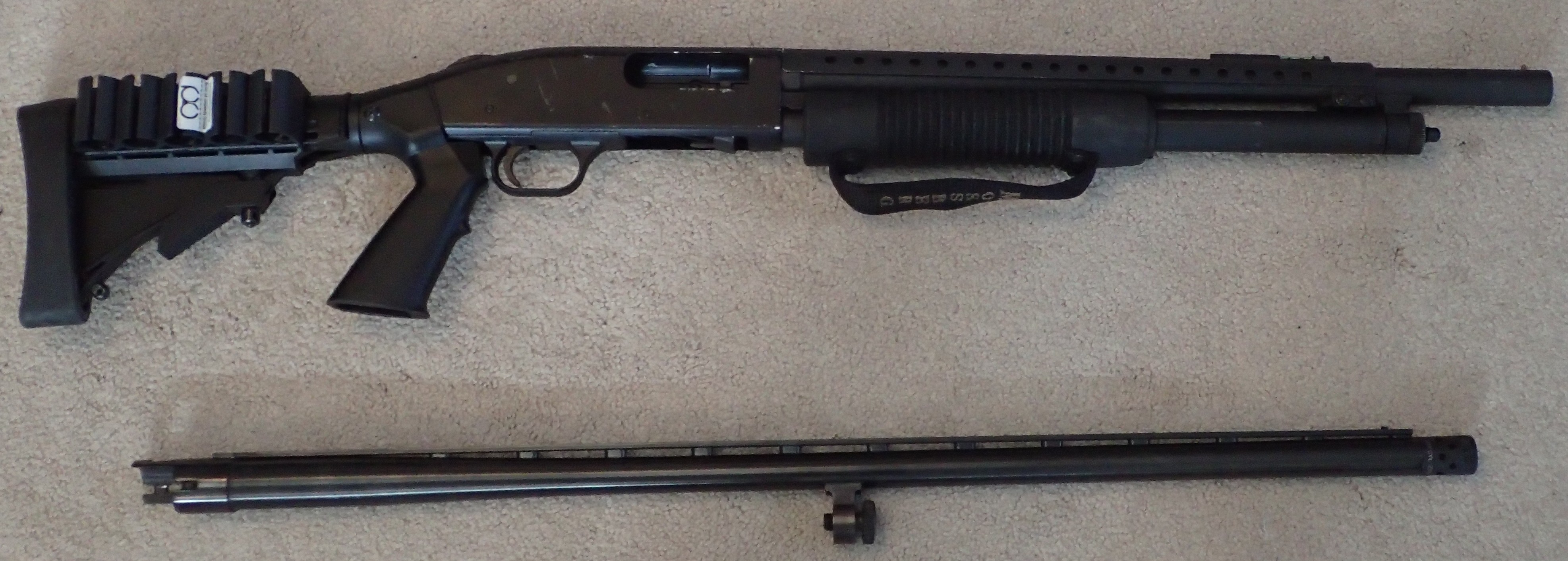 Mossberg 500A and 28in Barrel -R .JPG